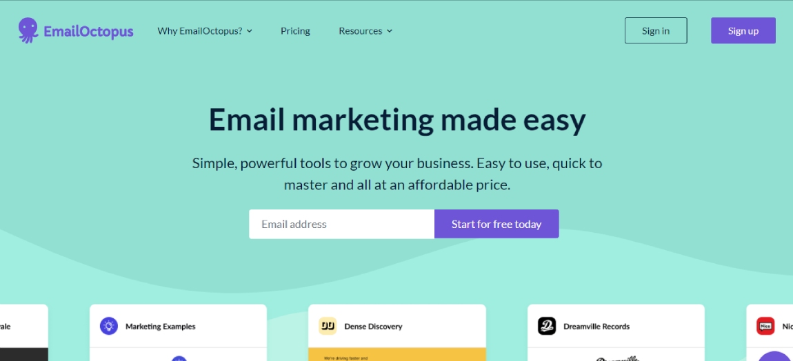 Best 10 Email Marketing Tools in 2021 11 EmailOctopus