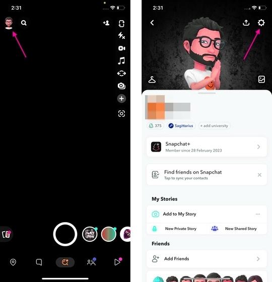 How To Remove & Unpin My AI On Snapchat? Step-By-Step Guide 5 open snapchat and navigate to the settings