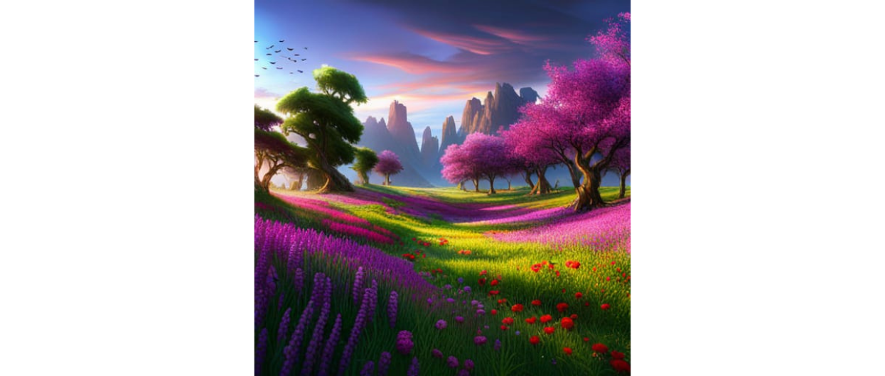 How To Use NightCafe AI? Tutorial For Beginners + Tips 2 Beautiful flower meadow