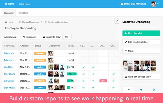 Process Street Dashboard