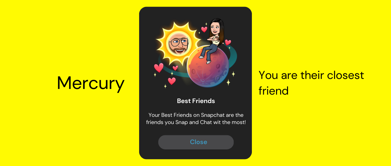 Snapchat Planets: Order & Meaning Explained (Complete Guide!) 1 Mercury Friend solar system snapchat